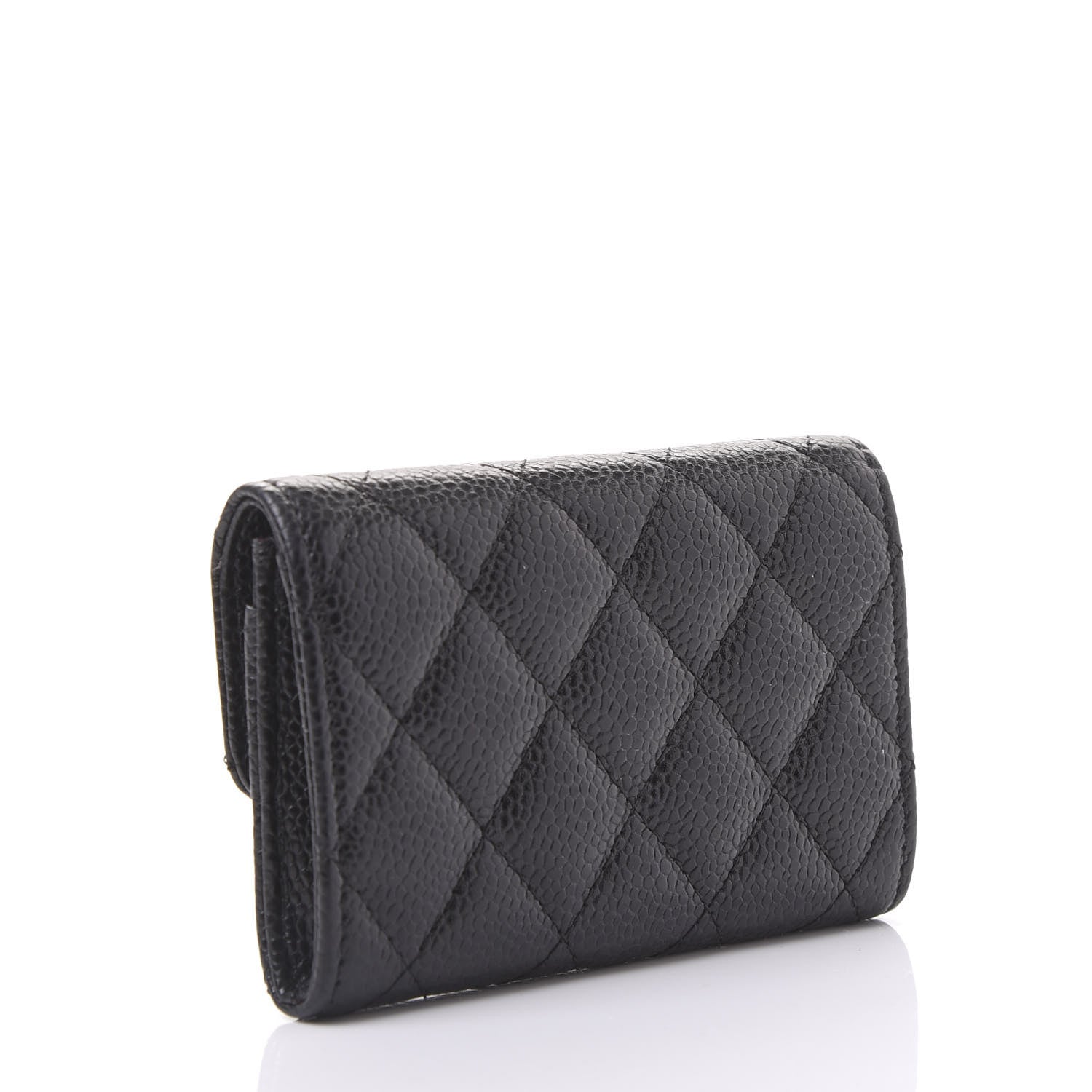 Chanel Caviar Quilted Flap Card Holder Black 2 of 11