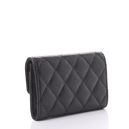 Chanel Caviar Quilted Flap Card Holder Black 2 of 11