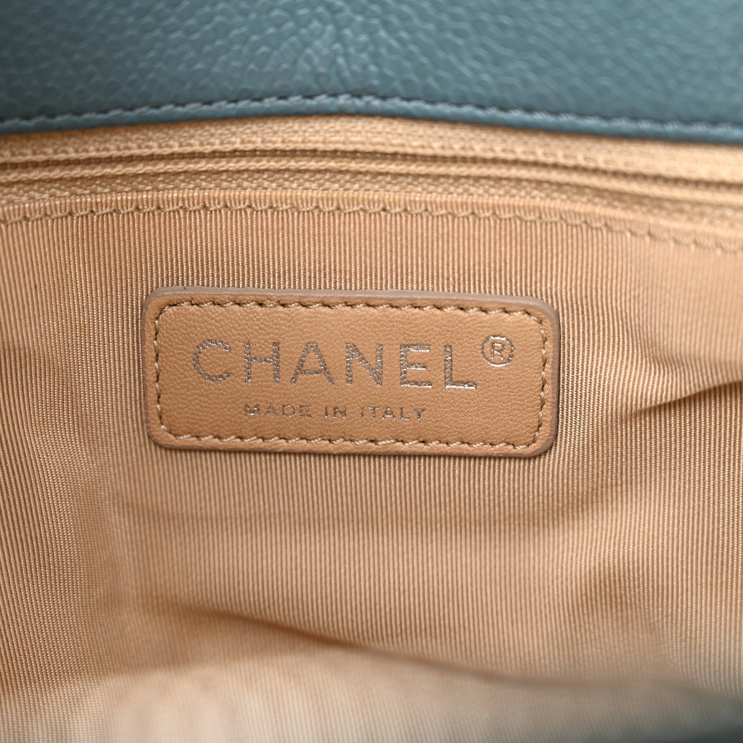 Chanel Caviar Quilted Timeless CC Tote Blue 6 of 24