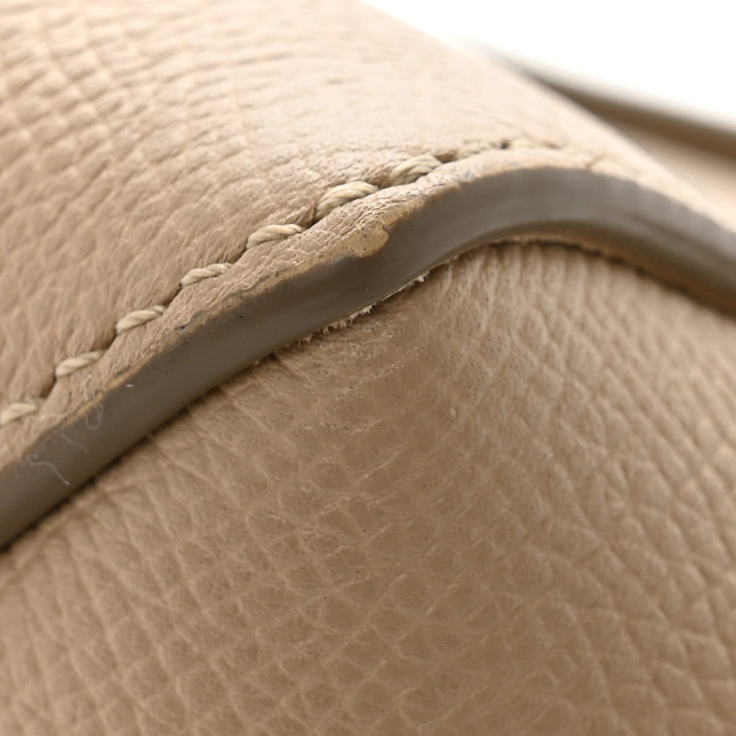 Grained Calfskin Nano Belt Bag Light Taupe