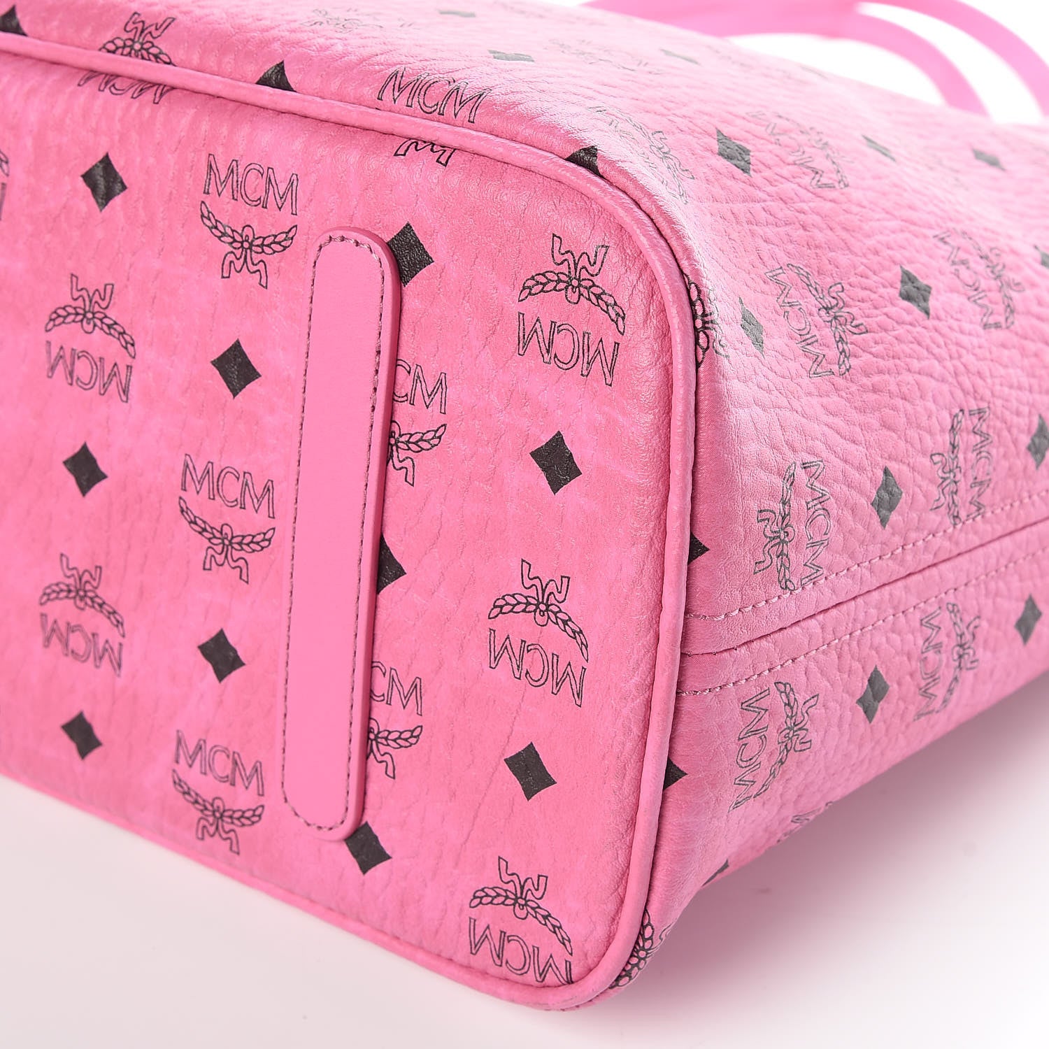 MCM Visetos Large Anya Shopper Tote Pink 10 of 10