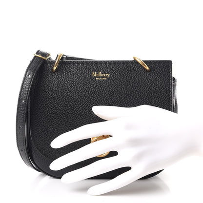 Mulberry Small Classic Grain Calfskin Mini Amberley Flap Black 3 of 9