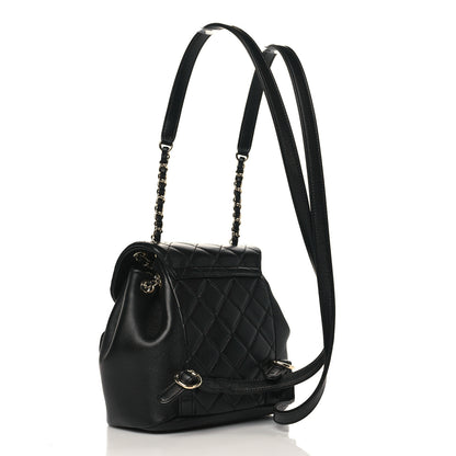 Chanel Lambskin Quilted Small Duma Drawstring Backpack Black 3 of 10