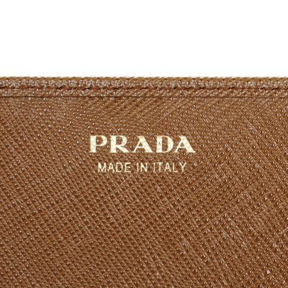 Prada Saffiano Metal Large Chain Wallet Cannella 6 of 6