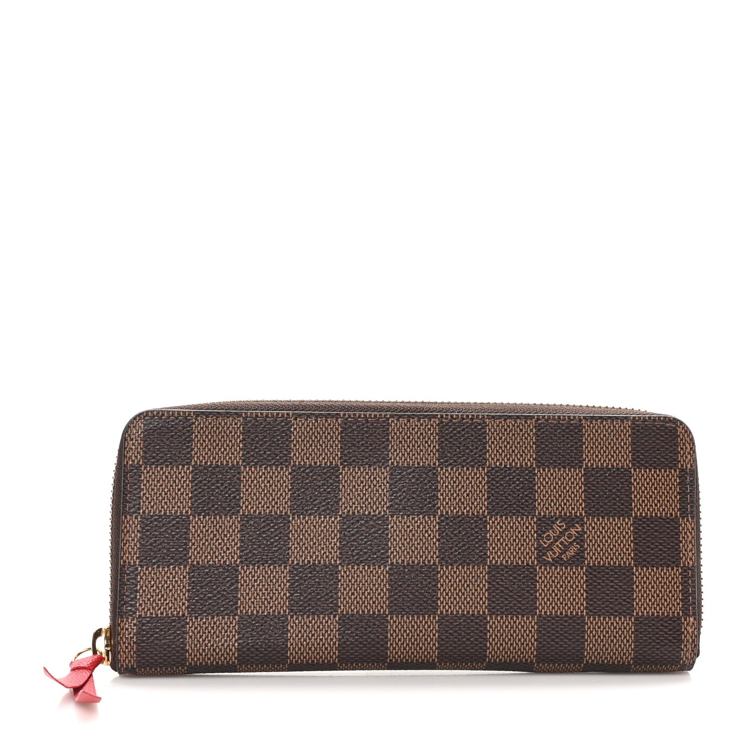 Louis Vuitton Damier Ebene Clemence Wallet Cherry 1 of 8