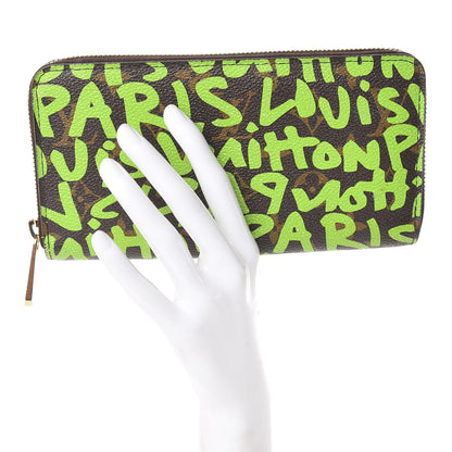 Louis Vuitton Monogram Graffiti Zippy Wallet Green 2 of 10