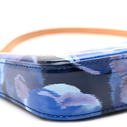 Louis Vuitton Vernis Ikat Pochette Accessories NM Grand Blue 9 of 10