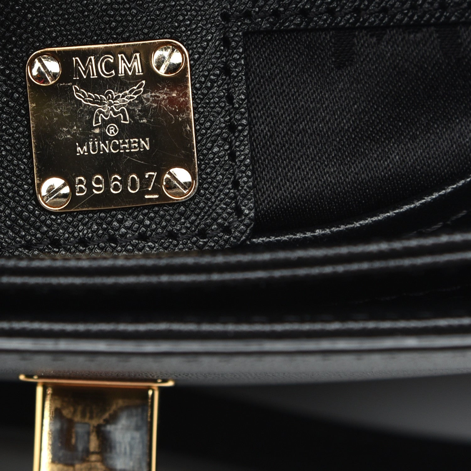 MCM Saffiano Milla Crossbody Black 6 of 9