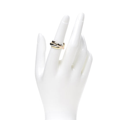 Cartier 18K Pink Yellow White Gold Classic Les Must De Trinity Ring 54 6.75 2 of 4