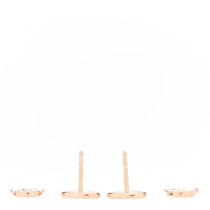 Hermes 18K Rose Gold TPM Farandole Stud Earrings 4 of 5