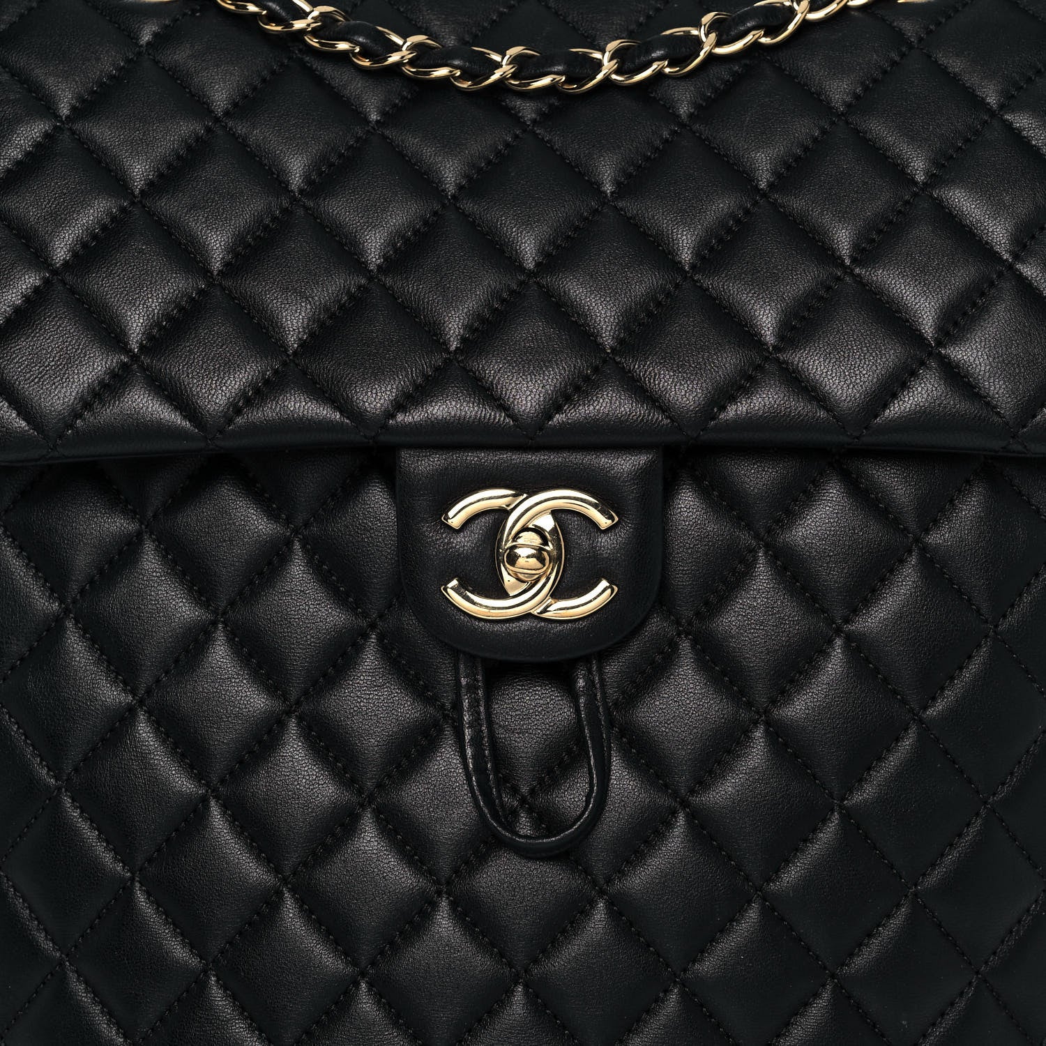 Chanel Lambskin Quilted Large Urban Spirit Backpack Black 8 of 16