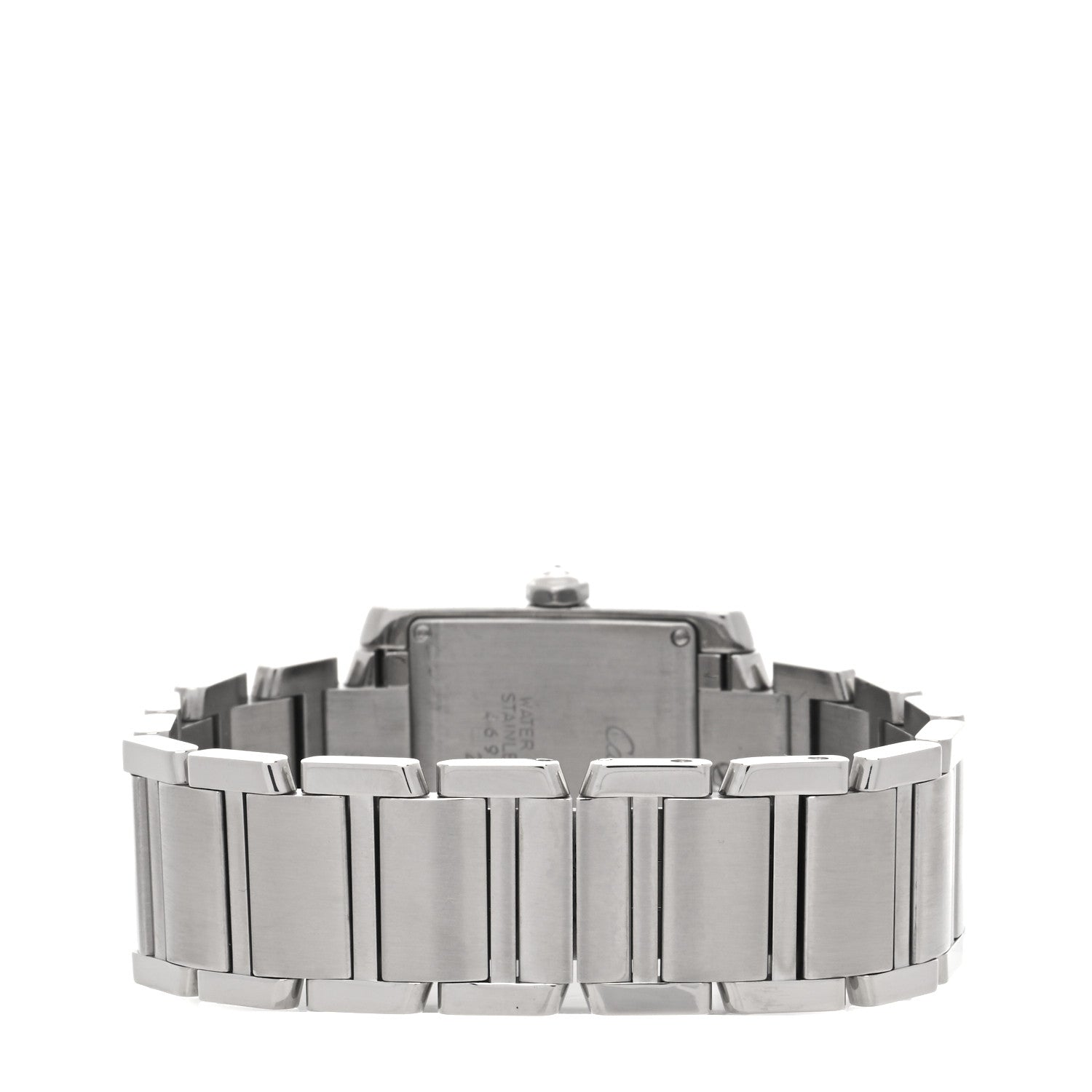 Cartier Stainless Steel Diamond Bezel 25mm Tank Francaise Quartz Watch 3 of 4