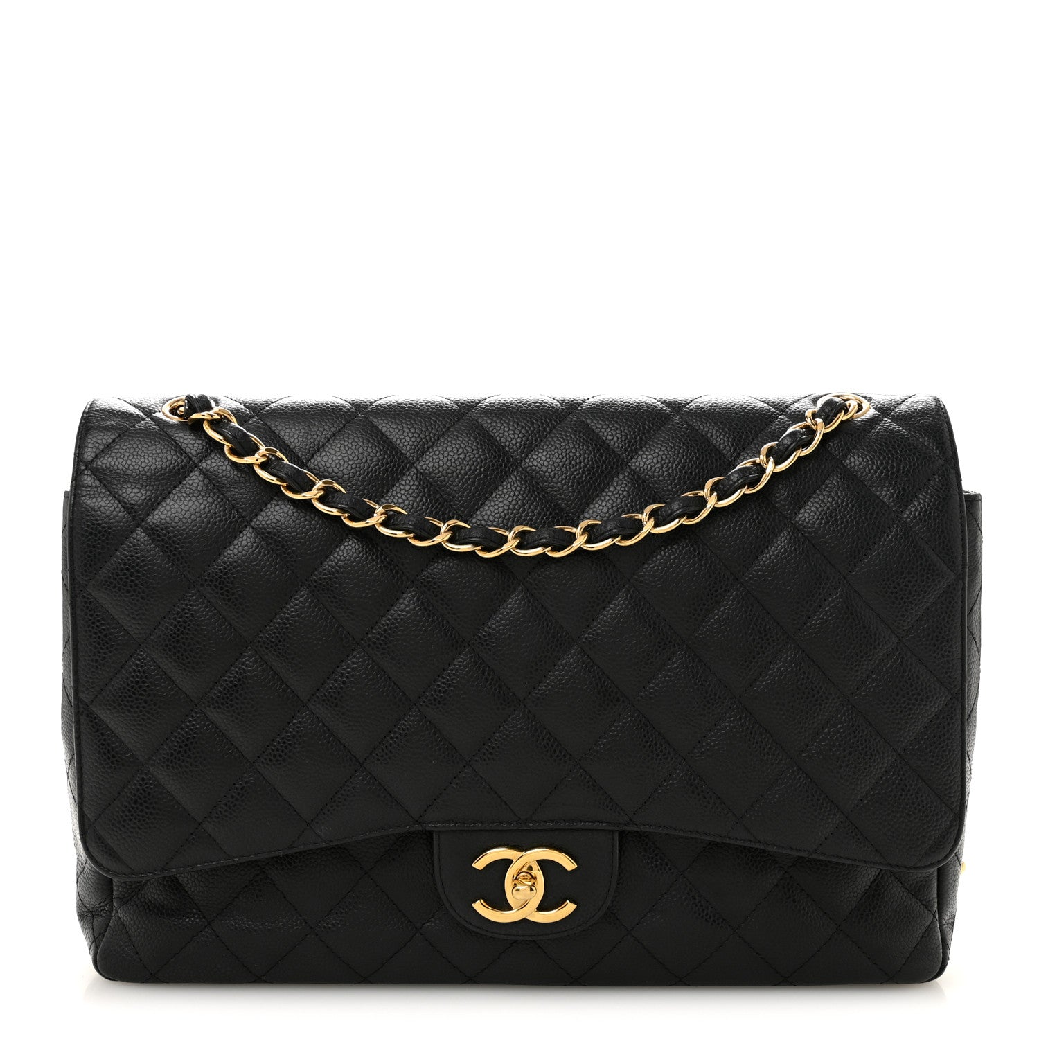 Chanel Caviar Quilted Maxi Double Flap Black 1 of 12