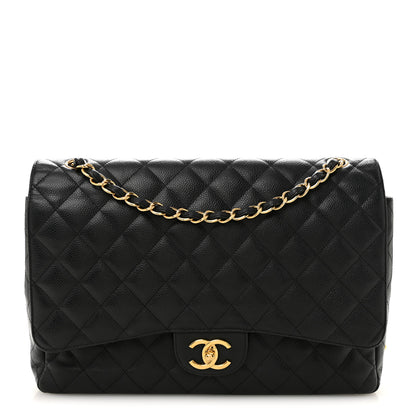 Chanel Caviar Quilted Maxi Double Flap Black 1 of 12