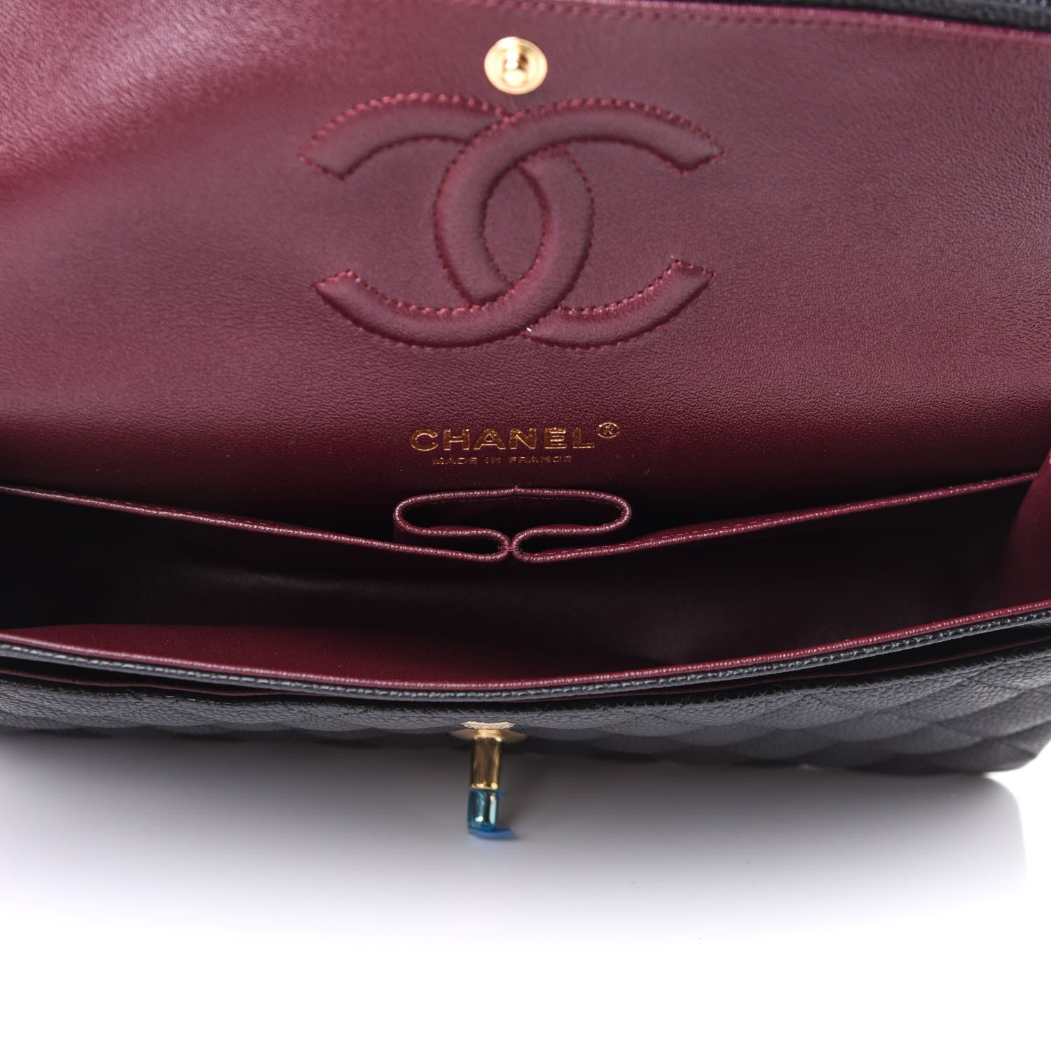 Chanel Caviar Quilted Medium Double Flap Black 5 of 11