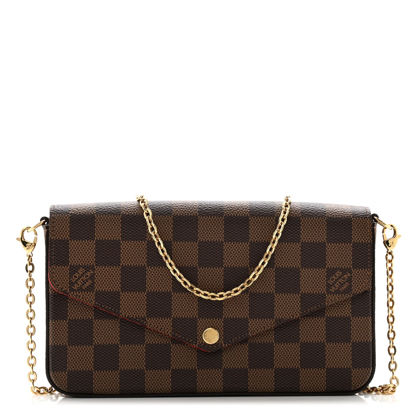 Damier Ebene Pochette Felicie Chain Wallet