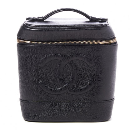 Chanel Caviar Cosmetic Vanity Bag Black 1 of 10