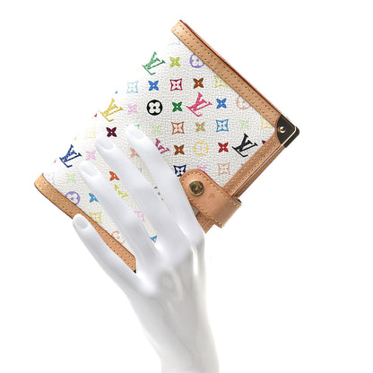 Louis Vuitton Monogram Multicolor Small Ring Agenda Cover White 2 of 10