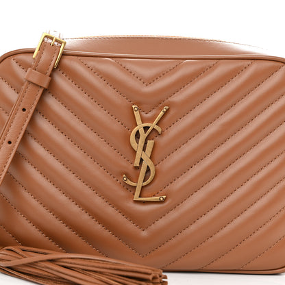 Saint Laurent Calfskin Matelasse Monogram Lou Camera Bag Cinnamon 7 of 11