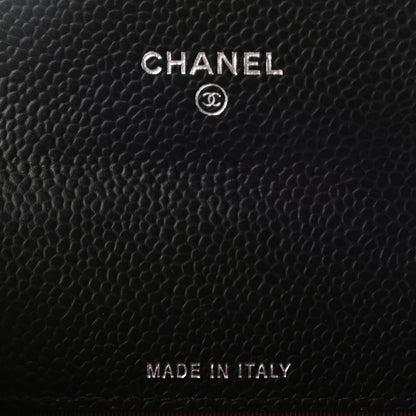 Chanel Caviar Quilted Flap Card Holder Wallet Black 7 of 8