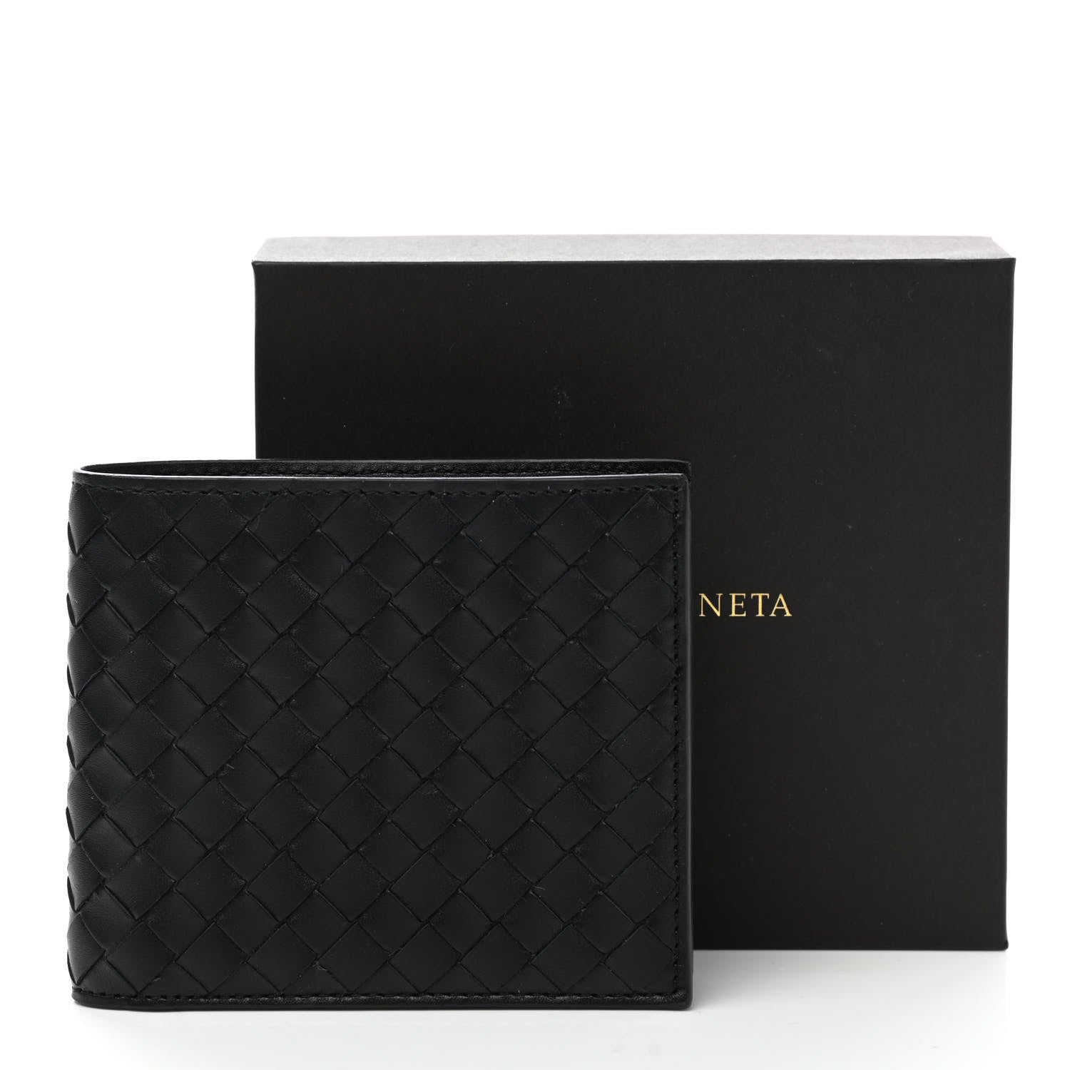 Bottega Veneta Nappa Intrecciato Bi-Fold Wallet Black 8 of 8
