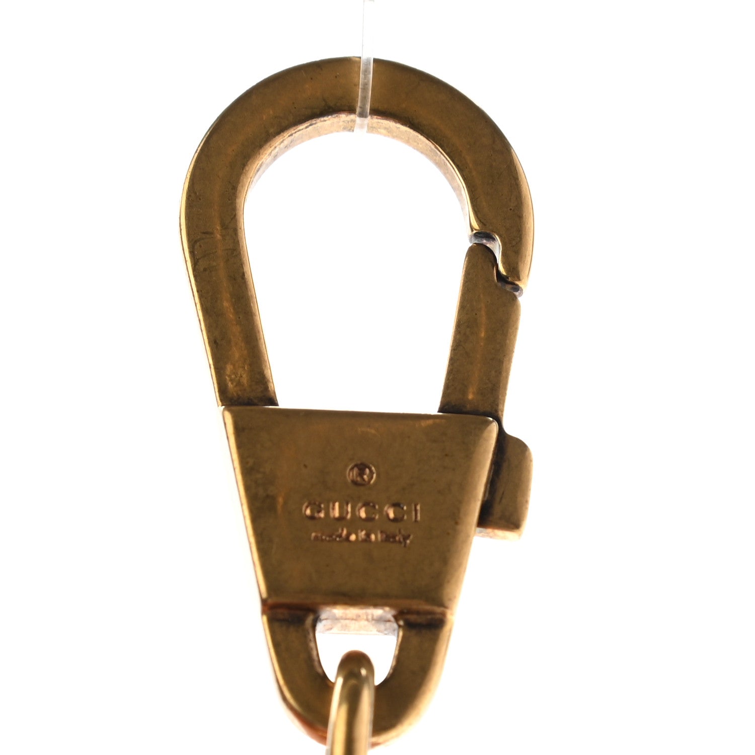 Gucci Plexiglass GG Loved Key Charm Green Red 4 of 6