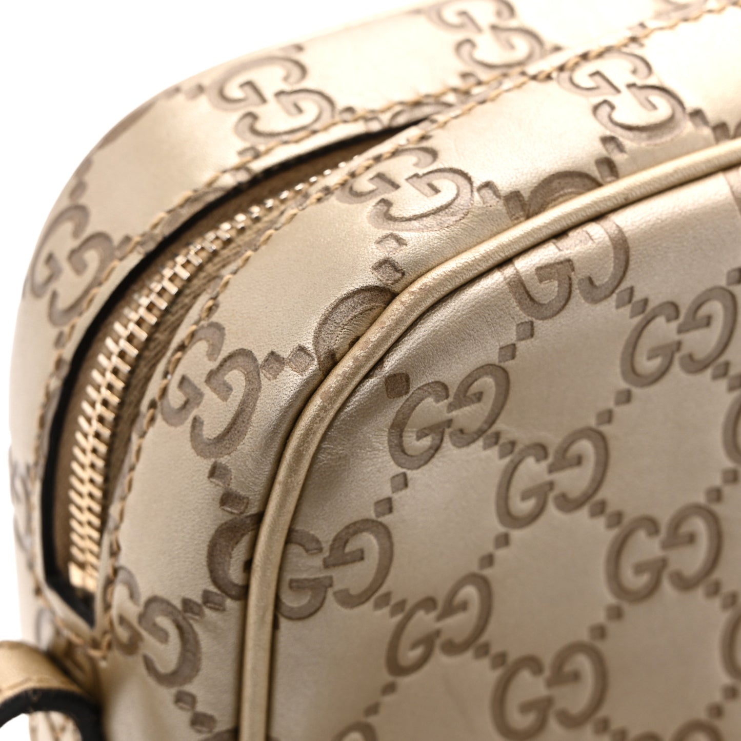 Guccissima Mini Bree Messenger Bag Gold