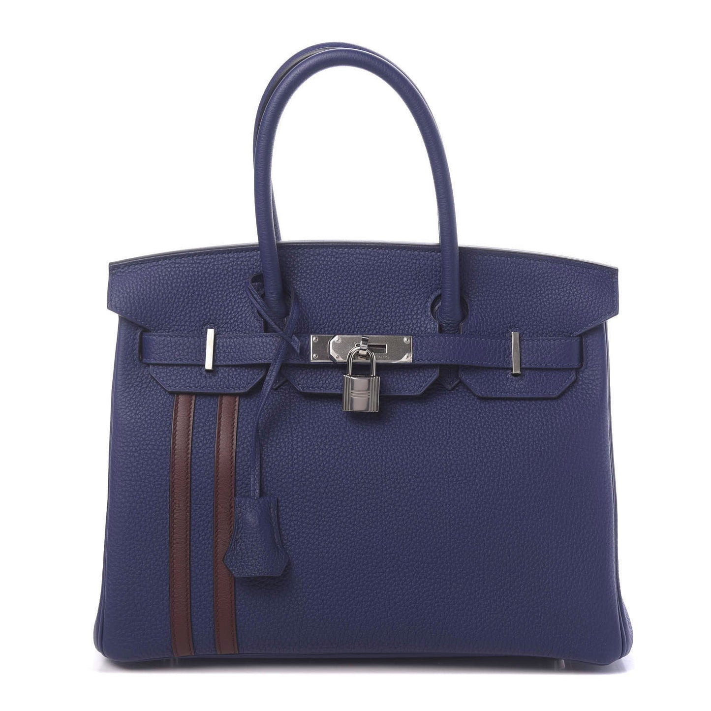 Togo Swift Officier Birkin 30 Bleu Encre Rouge H