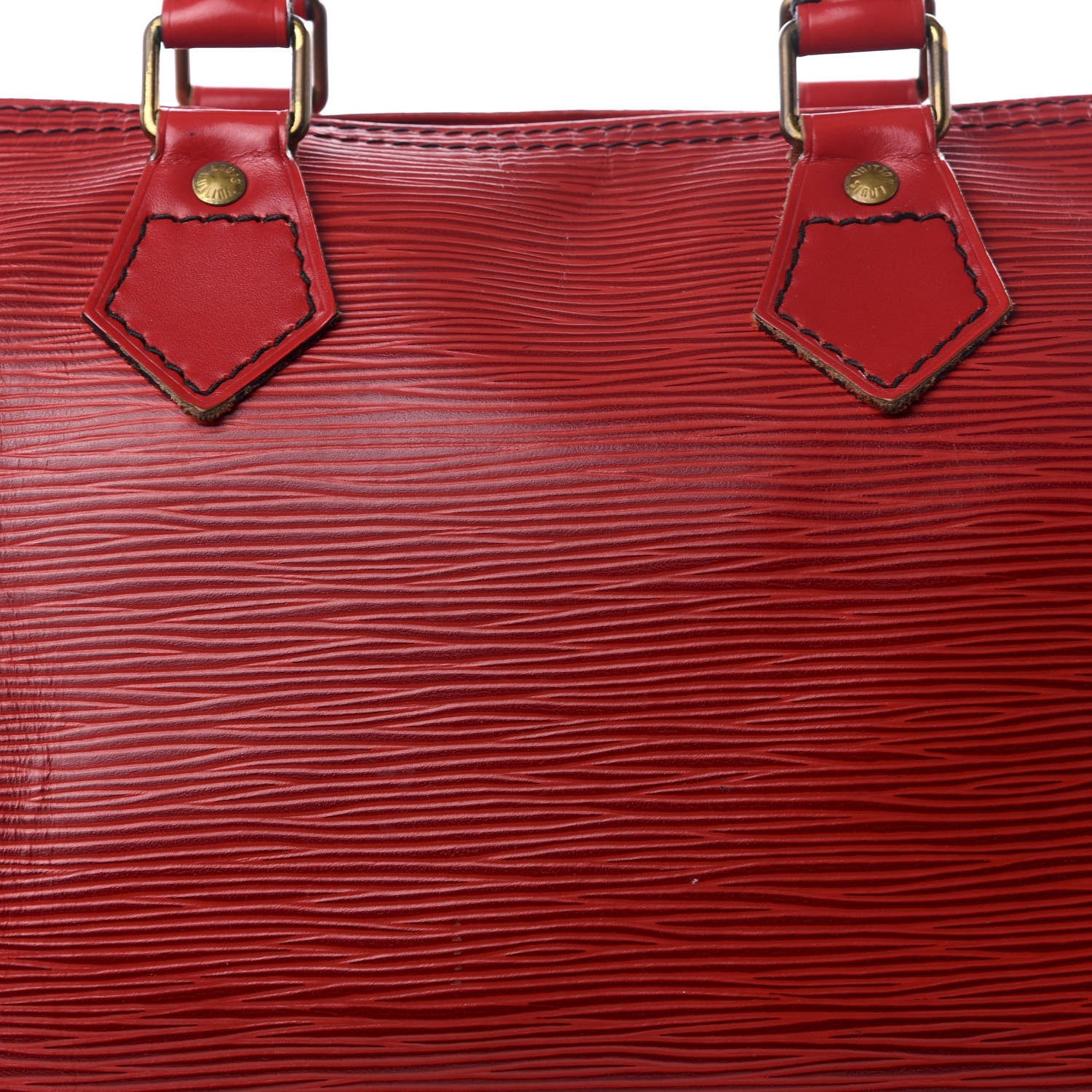 Louis Vuitton Epi Speedy 25 Castillan Red 8 of 8
