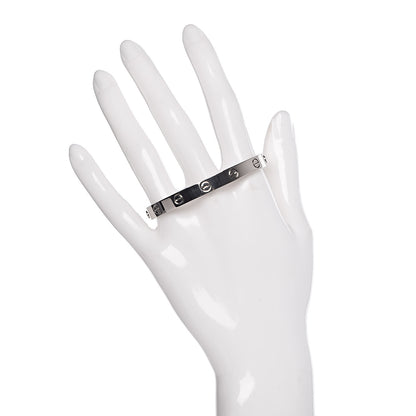 Cartier 18K White Gold LOVE Bracelet 16 2 of 6