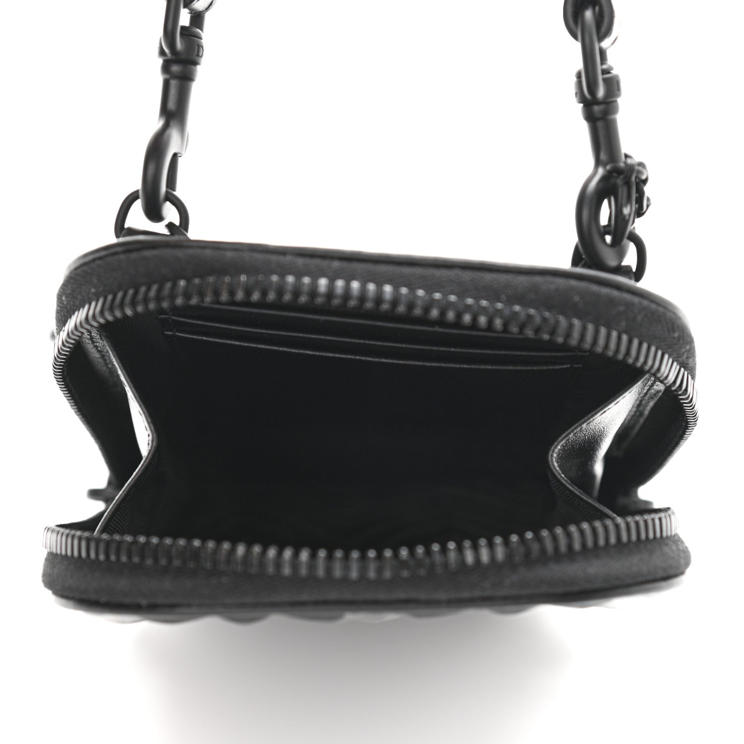 Christian Dior Calfskin Cannage Diamond Cannage Phone Holder Black 5 of 10