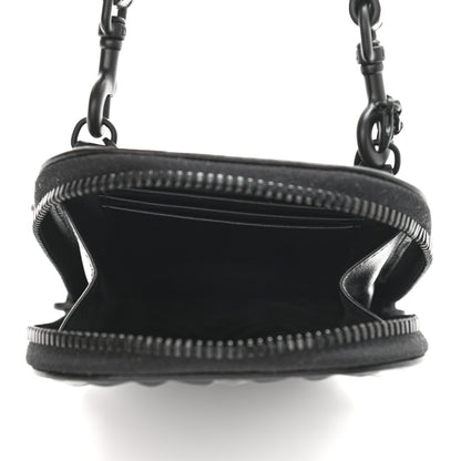 Christian Dior Calfskin Cannage Diamond Cannage Phone Holder Black 5 of 10