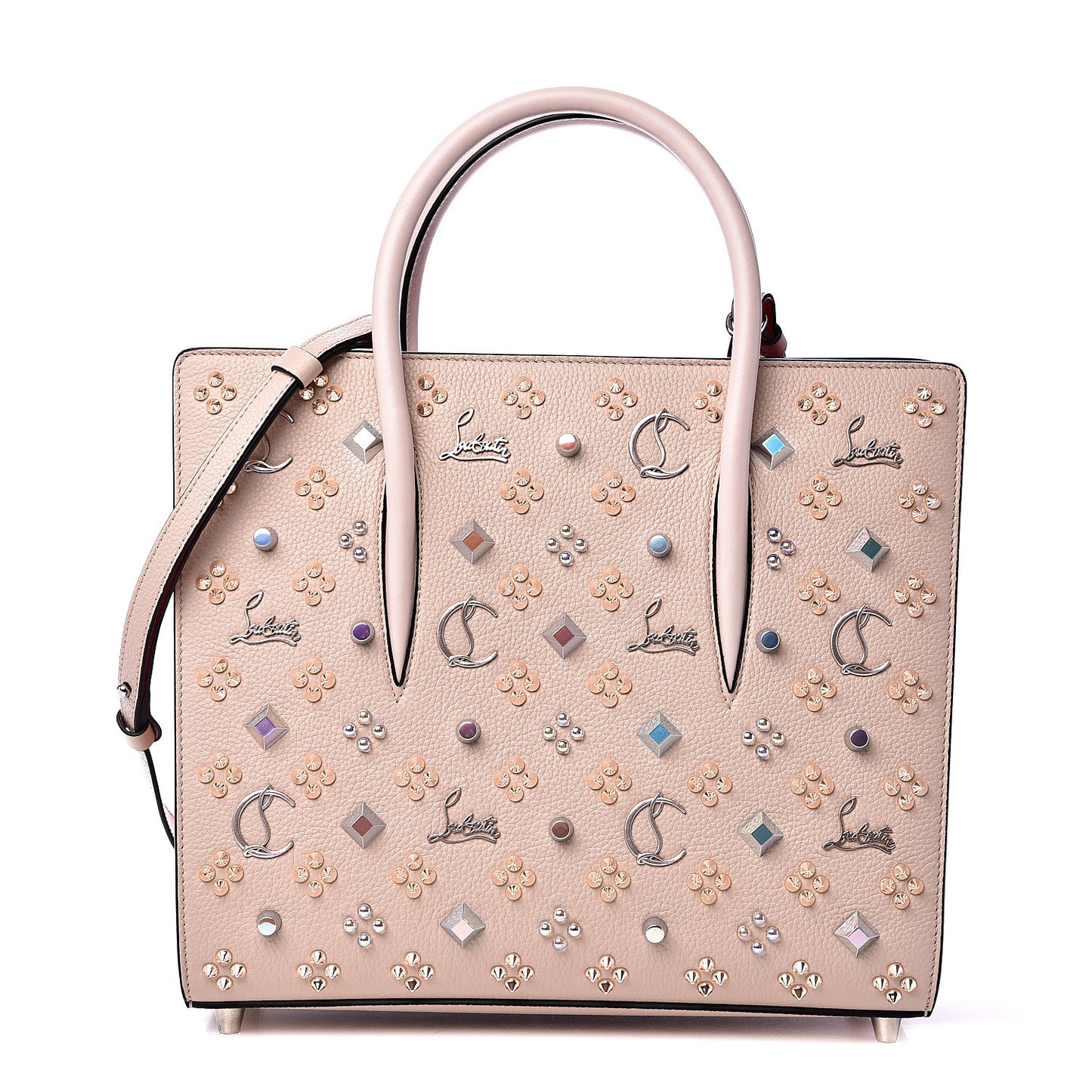 Calfskin Spikes Loubinthesky Medium Paloma Ballerina
