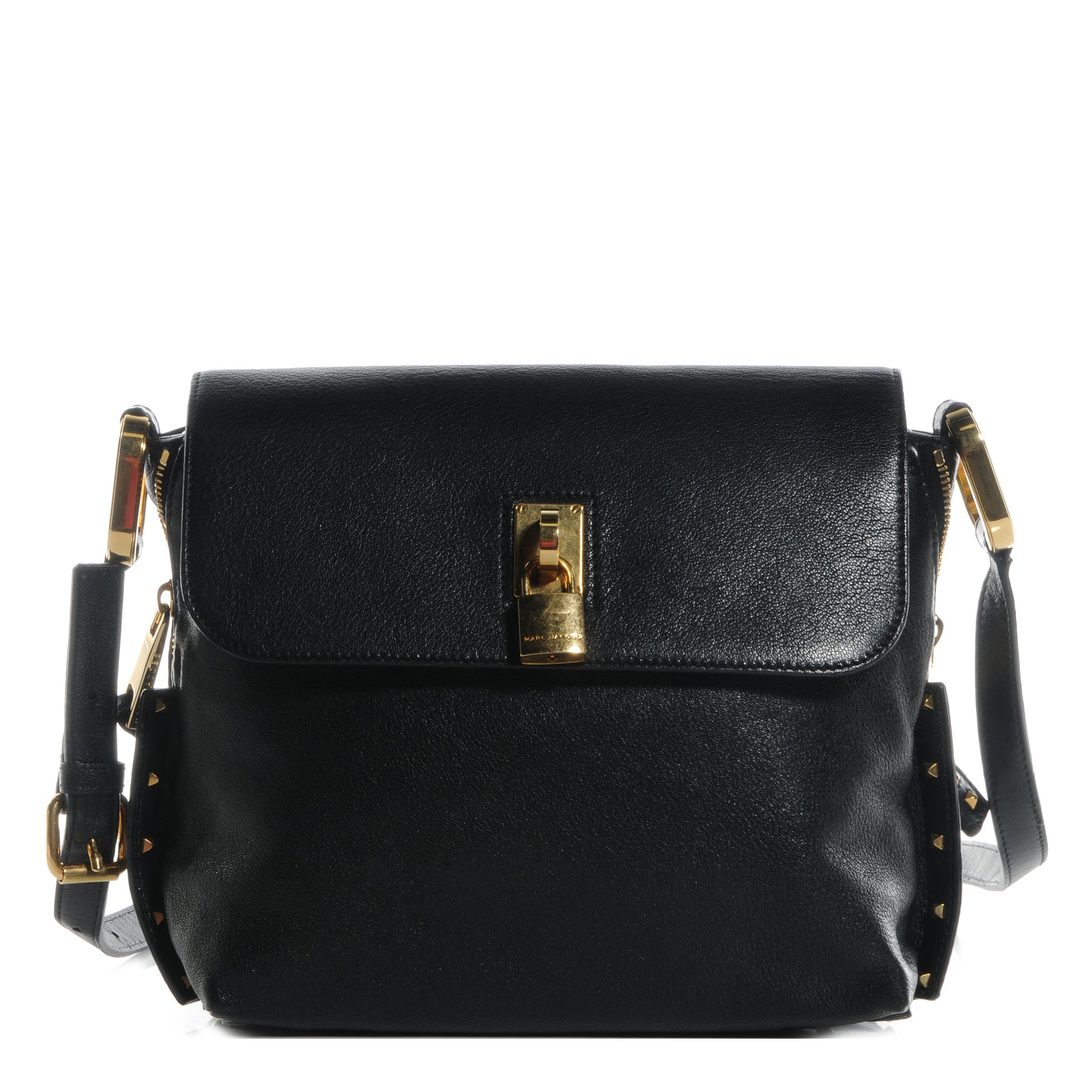 Marc Jacobs Lambskin Paradise Baxter Messenger Black 1 of 9