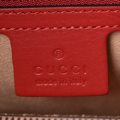 Gucci Calfskin Matelasse Medium GG Marmont Tote Hibiscus Red 7 of 8