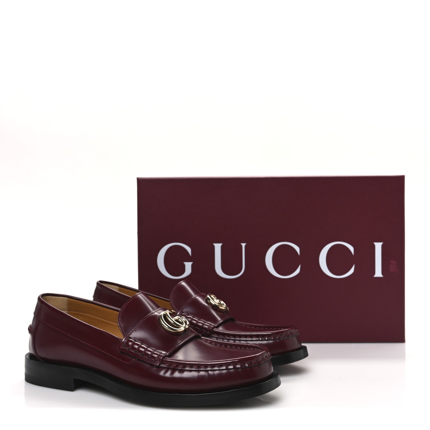 Gucci Millennial Ribot Double G Loafers 36 Rosso Ancora 11 of 11