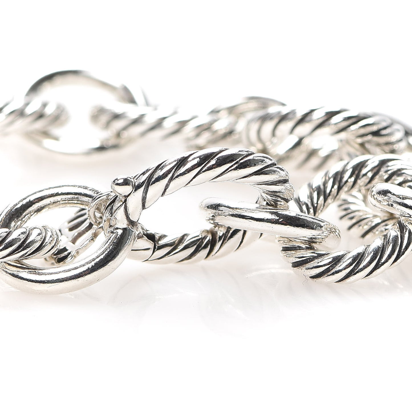 Sterling Silver 12mm Large Oval Link Bracelet