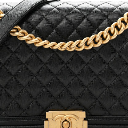 Chanel Caviar Quilted New Medium Boy Flap Black 8 of 11