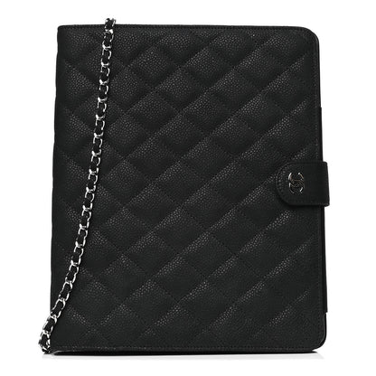 Chanel Iridescent Caviar Quilted Crossbody iPad Holder Black 1 of 4