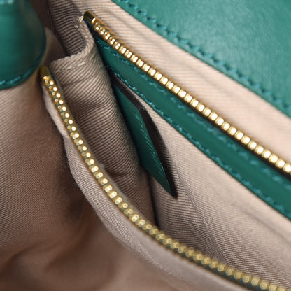 Chloe Calfskin Crocodile Embossed Small C Double Carry Woodsy Green 7 of 12