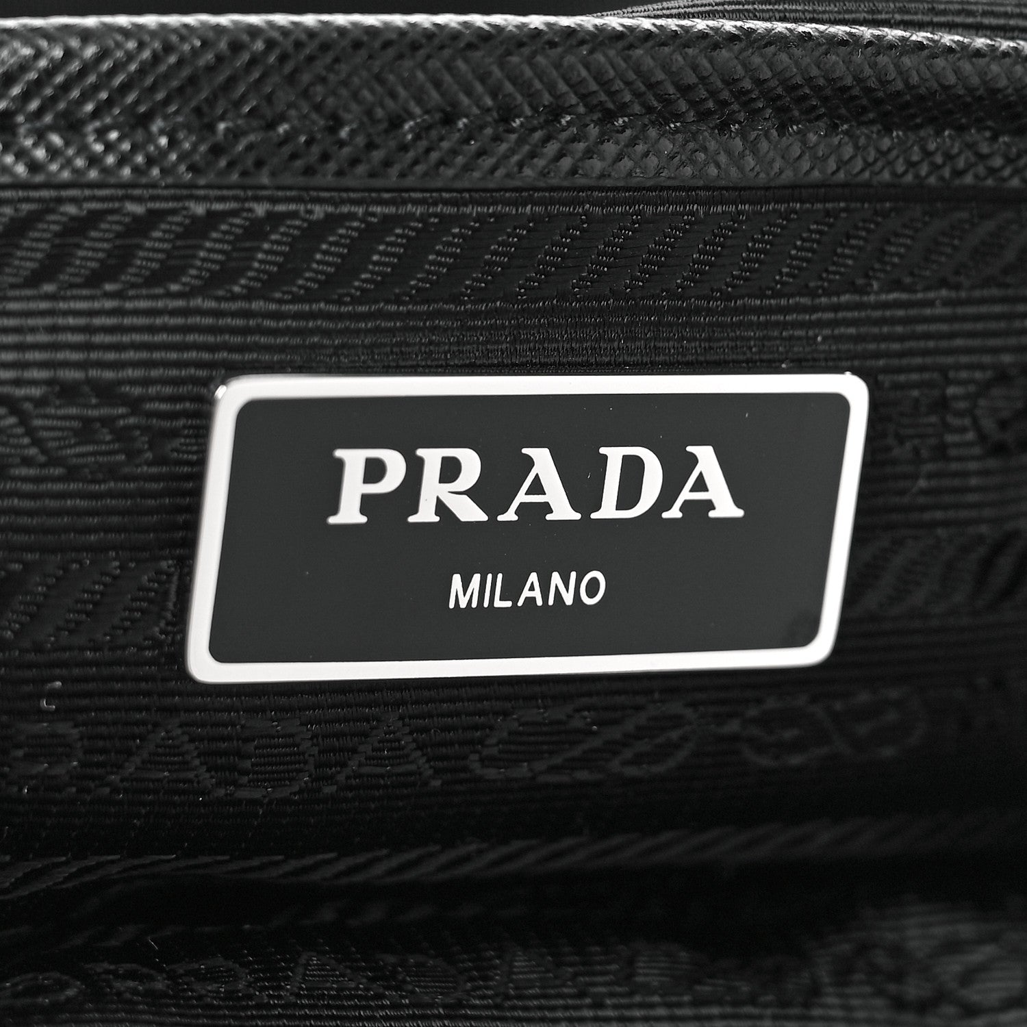 Prada Tessuto Nylon Saffiano Small Backpack Black 7 of 9