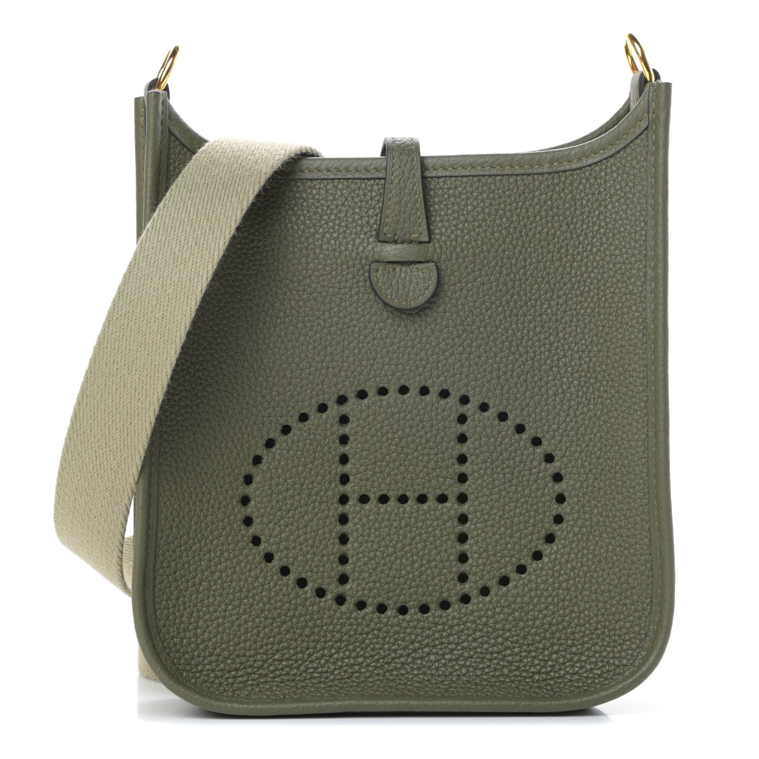 Hermes Taurillon Maurice Amazone Evelyne TPM Vert Olive Sauge 1 of 11