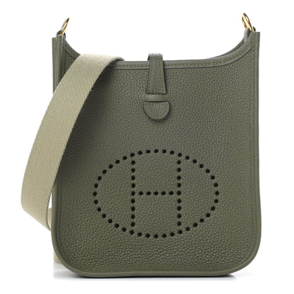 Hermes Taurillon Maurice Amazone Evelyne TPM Vert Olive Sauge 1 of 11