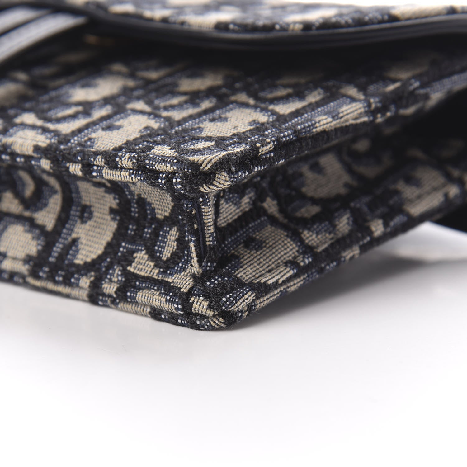 Christian Dior Oblique Saddle Belt Bag Blue 8 of 9