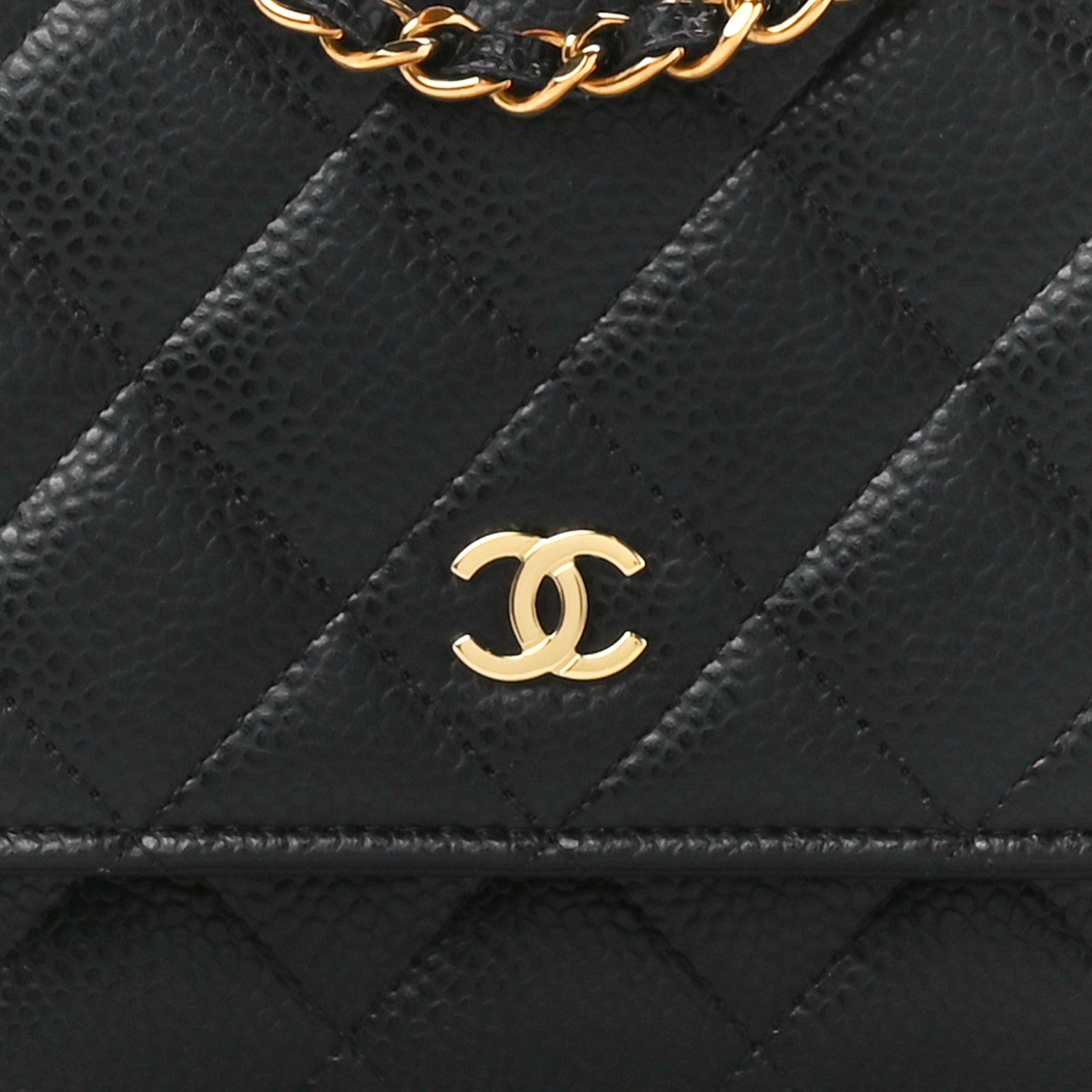 Chanel Caviar Quilted Wallet on Chain WOC Black 9 of 12