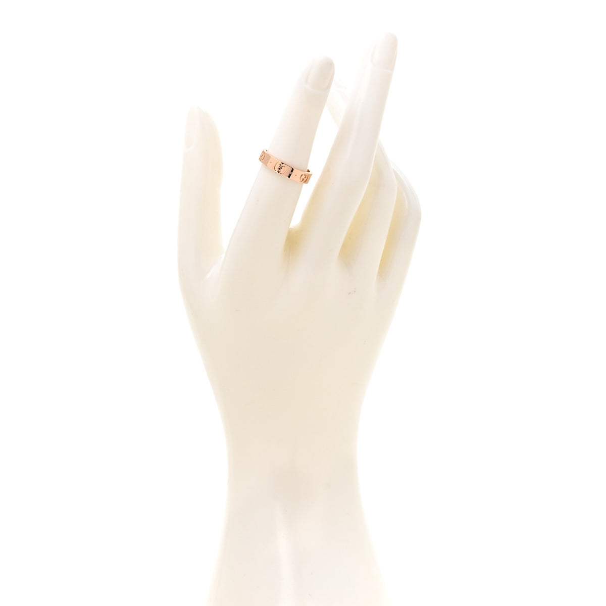 18K Rose Gold 4mm Icon Thin Band Ring 52 6