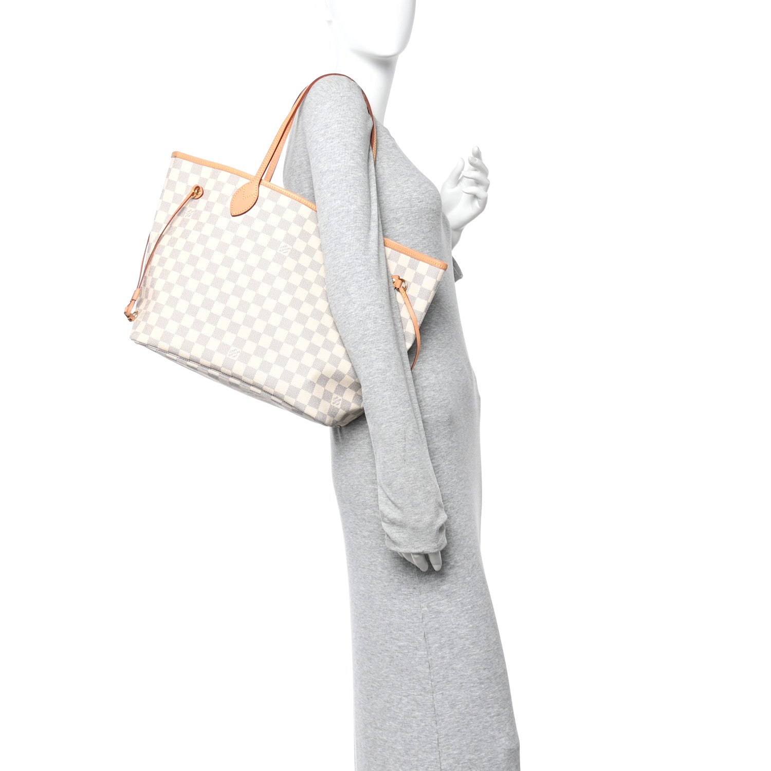 Louis Vuitton Damier Azur Neo Neverfull MM Rose Ballerine 2 of 11