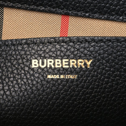 Burberry Grainy Calfskin Vintage Check Note Crossbody Bag Black 6 of 8