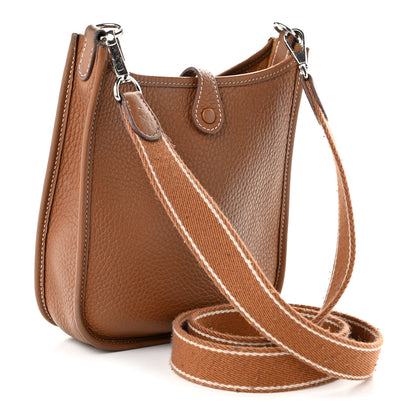 Hermes Taurillon Clemence Evelyne TPM Gold 3 of 11