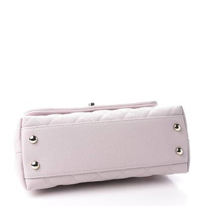 Chanel Caviar Quilted Mini Coco Handle Flap Lilas Lilac 3 of 10